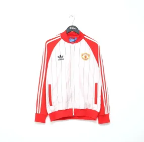 1980's Style MANCHESTER UNITED adidas Originals Football Track Top Jacket (M/L)