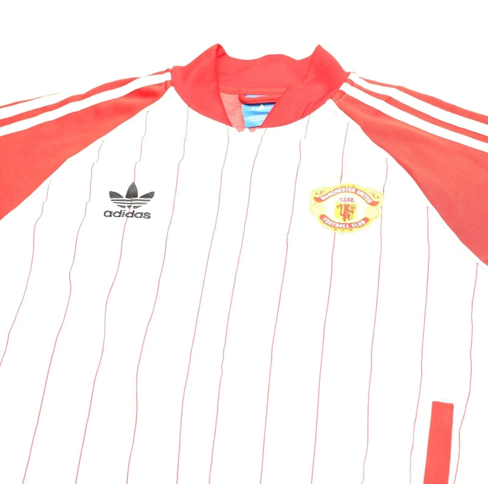 1980's Style MANCHESTER UNITED adidas Originals Football Track Top Jacket (M/L)