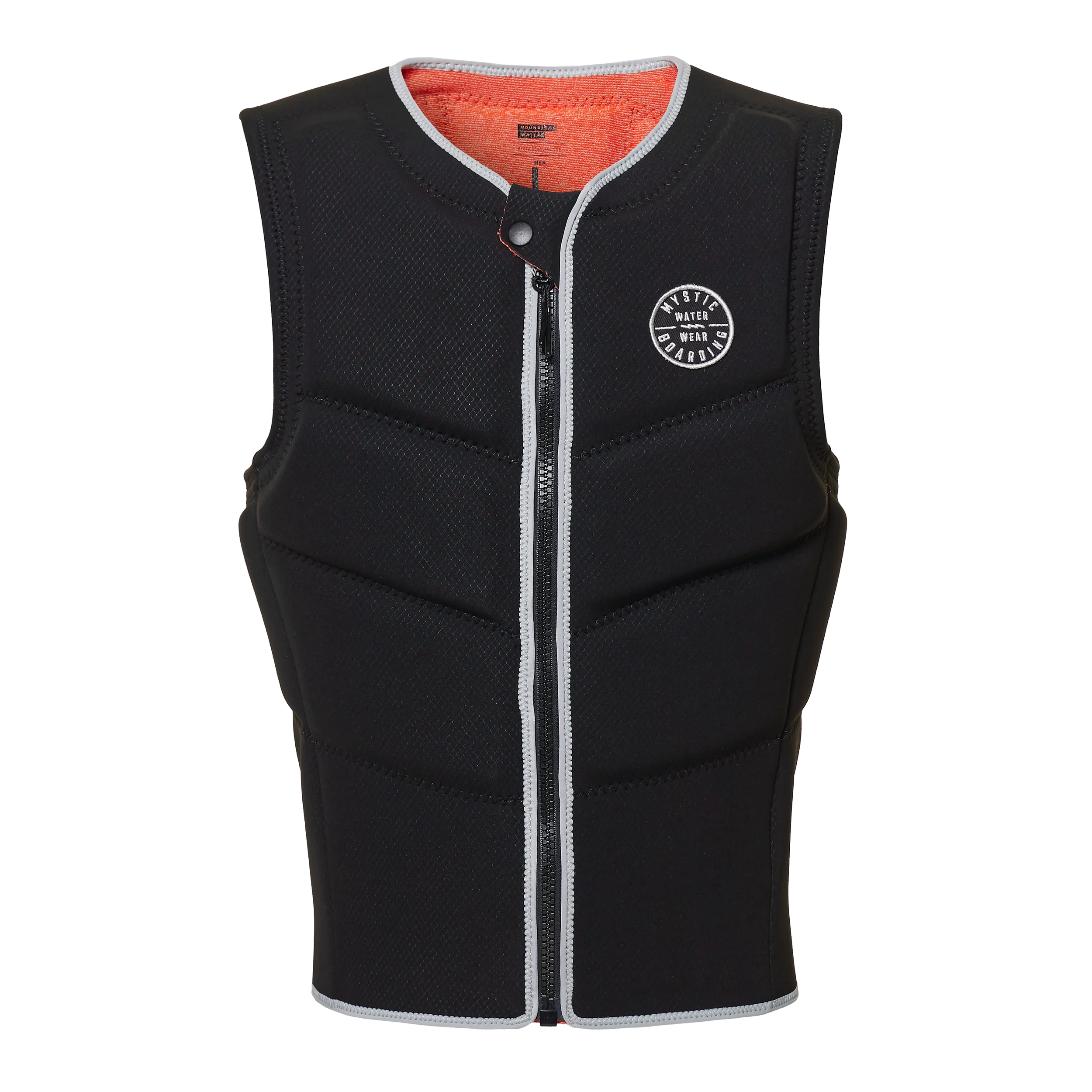 2023 Mystic Foil Impact Vest - Front Zip - Black