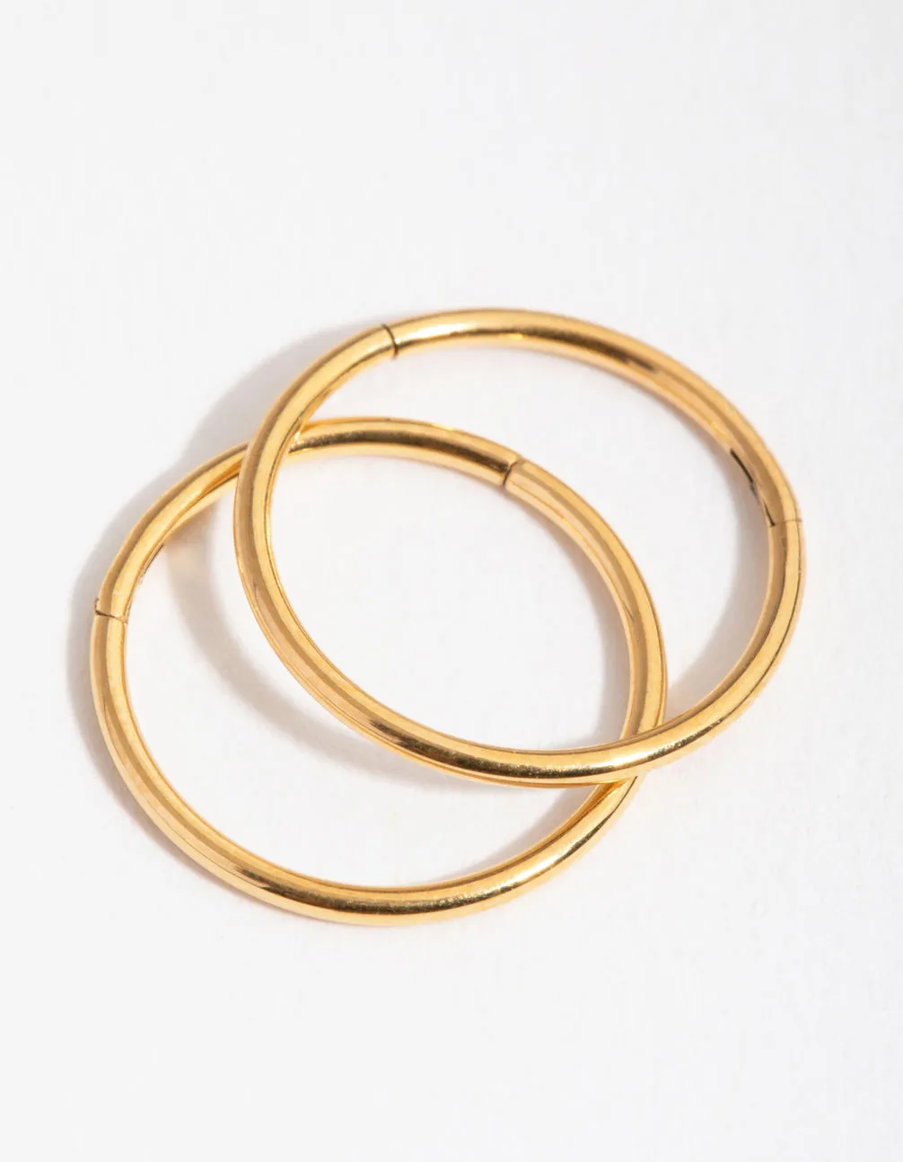 24 Carat Gold Plated Surgical Steel Sleeper 10mm Earrings