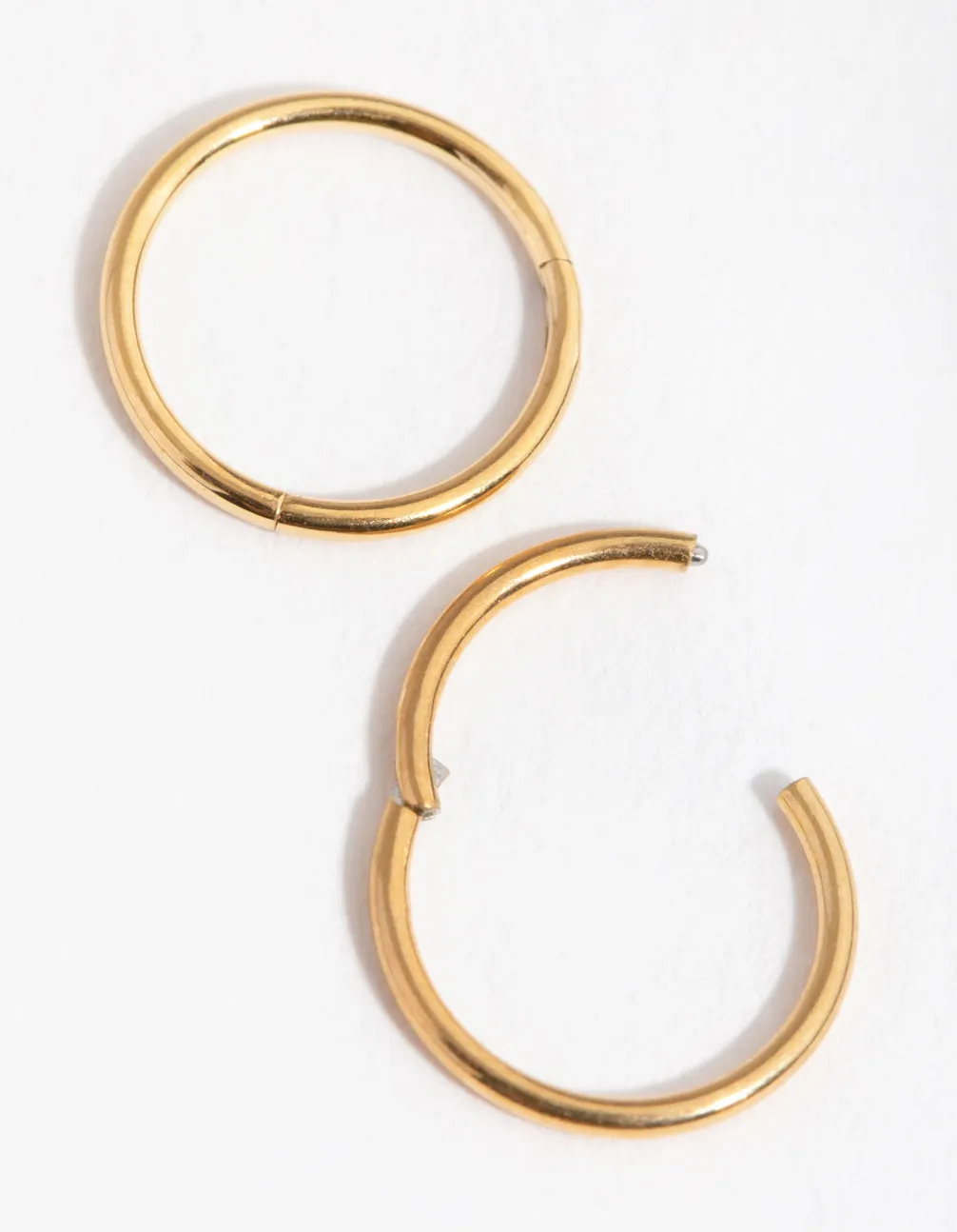 24 Carat Gold Plated Surgical Steel Sleeper 8mm Earrings