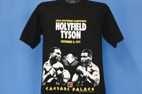 90s Holyfield vs Tyson 1991 Boxing Deadstock t-shirt Medium