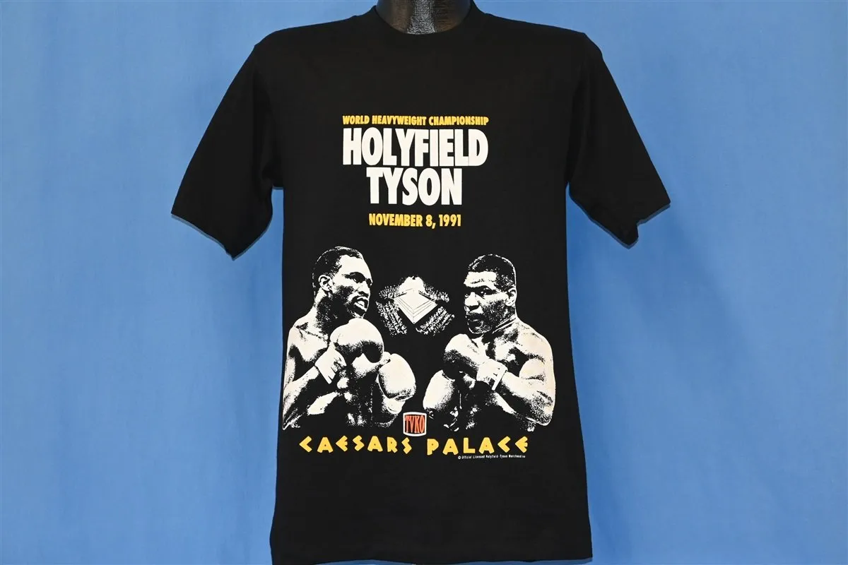 90s Holyfield vs Tyson 1991 Boxing Deadstock t-shirt Medium