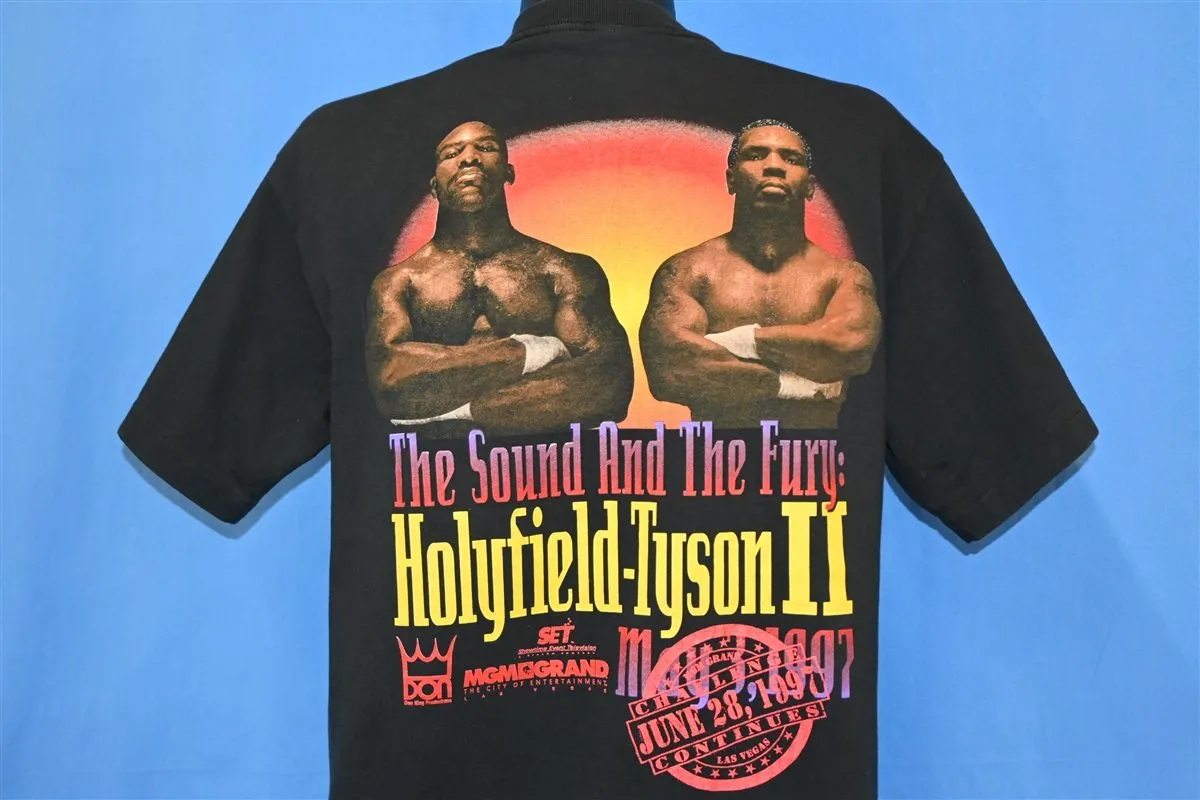 90s Holyfield Vs Tyson II Boxing Champ 1997 t-shirt Large