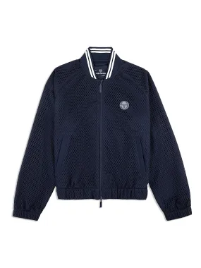 Adria Mesh Track Jacket- Maritime Blue