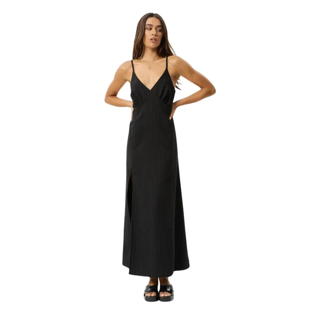 Afends Womens Business Maxi Dress - Black