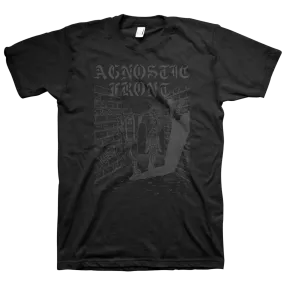 Agnostic Front "85 Tour" Black On Black T-Shirt