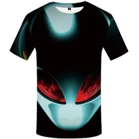 Alien T-shirt Men Harajuku T shirts Funny Metal Tshirt Anime Military T-shirts Graphic Black Tshirts Cool Short Sleeve Fashion