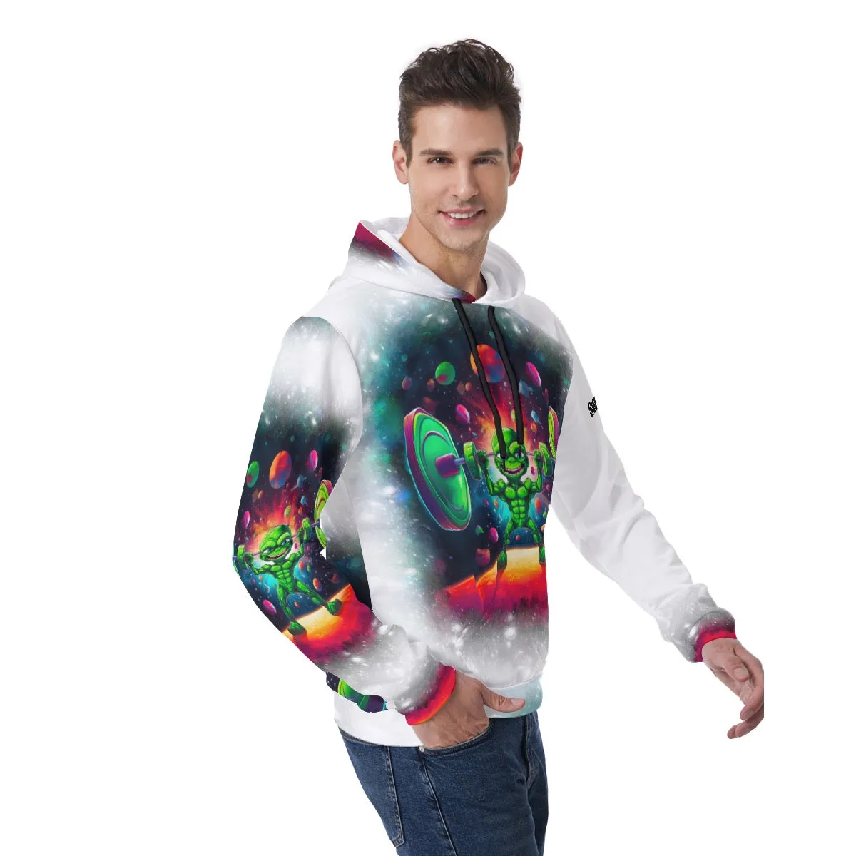 All-Over Print Men's Thicken Pullover Hoodie With Inner Hood Beastzone 131 swole print