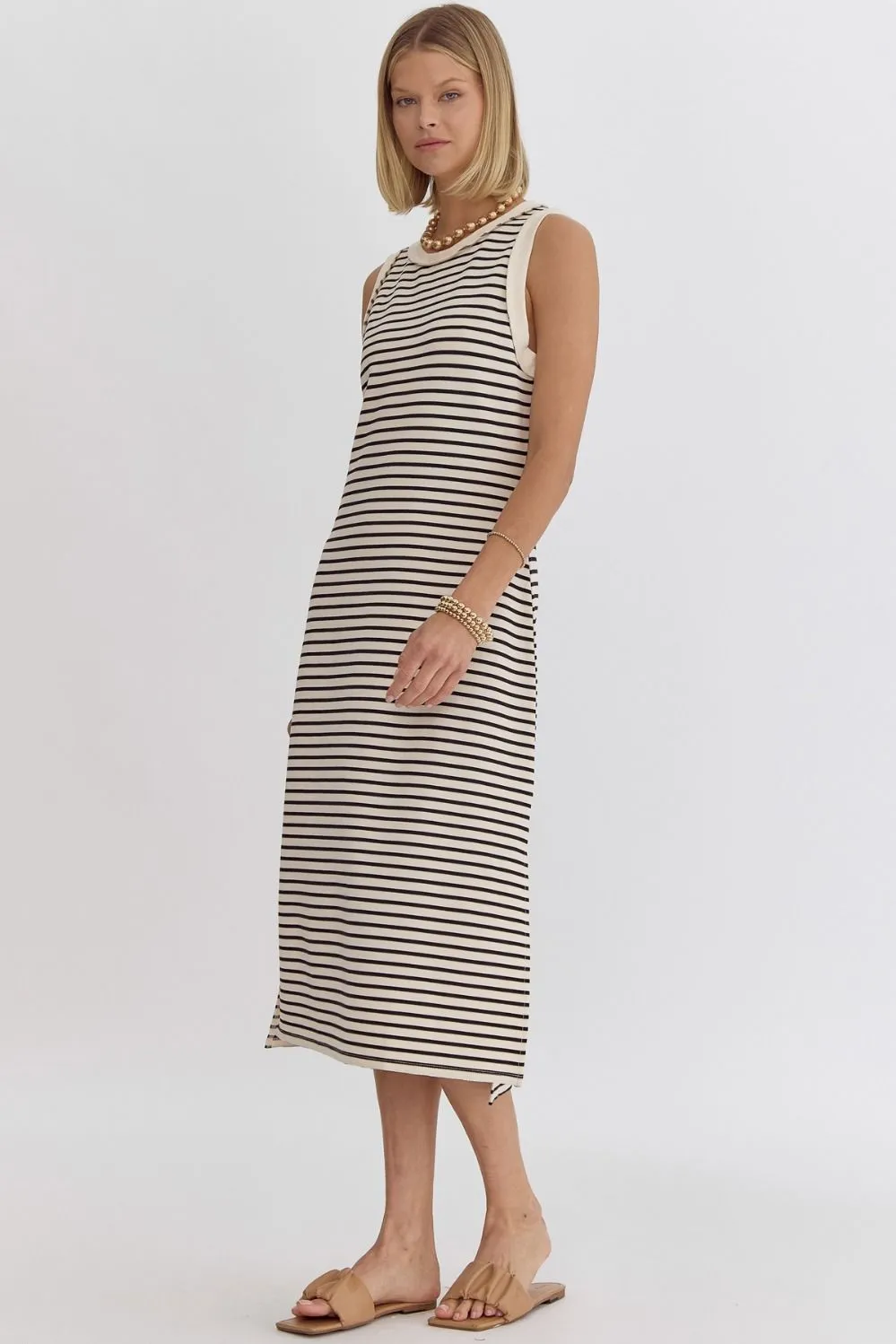 All the Small Things Stripe Midi Dress