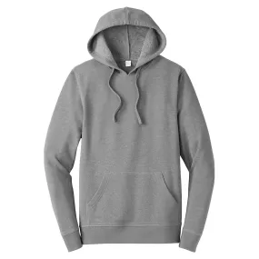 Alternative Apparel Men's Heather Grey Rider Blended Fleece Pullover Hoodie