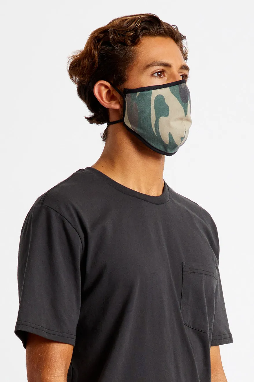 Antimicrobial 4-Way Stretch Face Mask - Camo