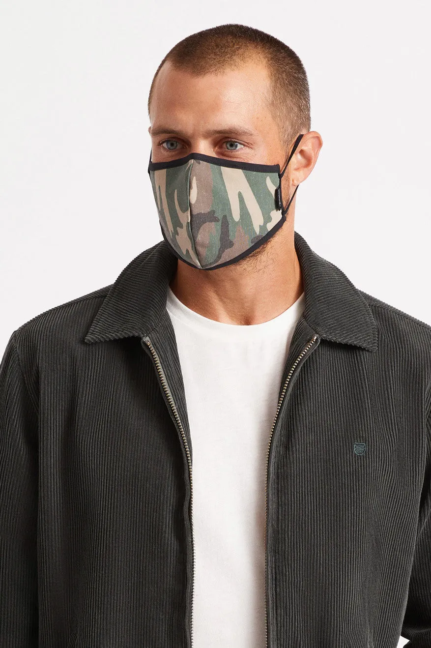 Antimicrobial 4-Way Stretch Face Mask - Camo