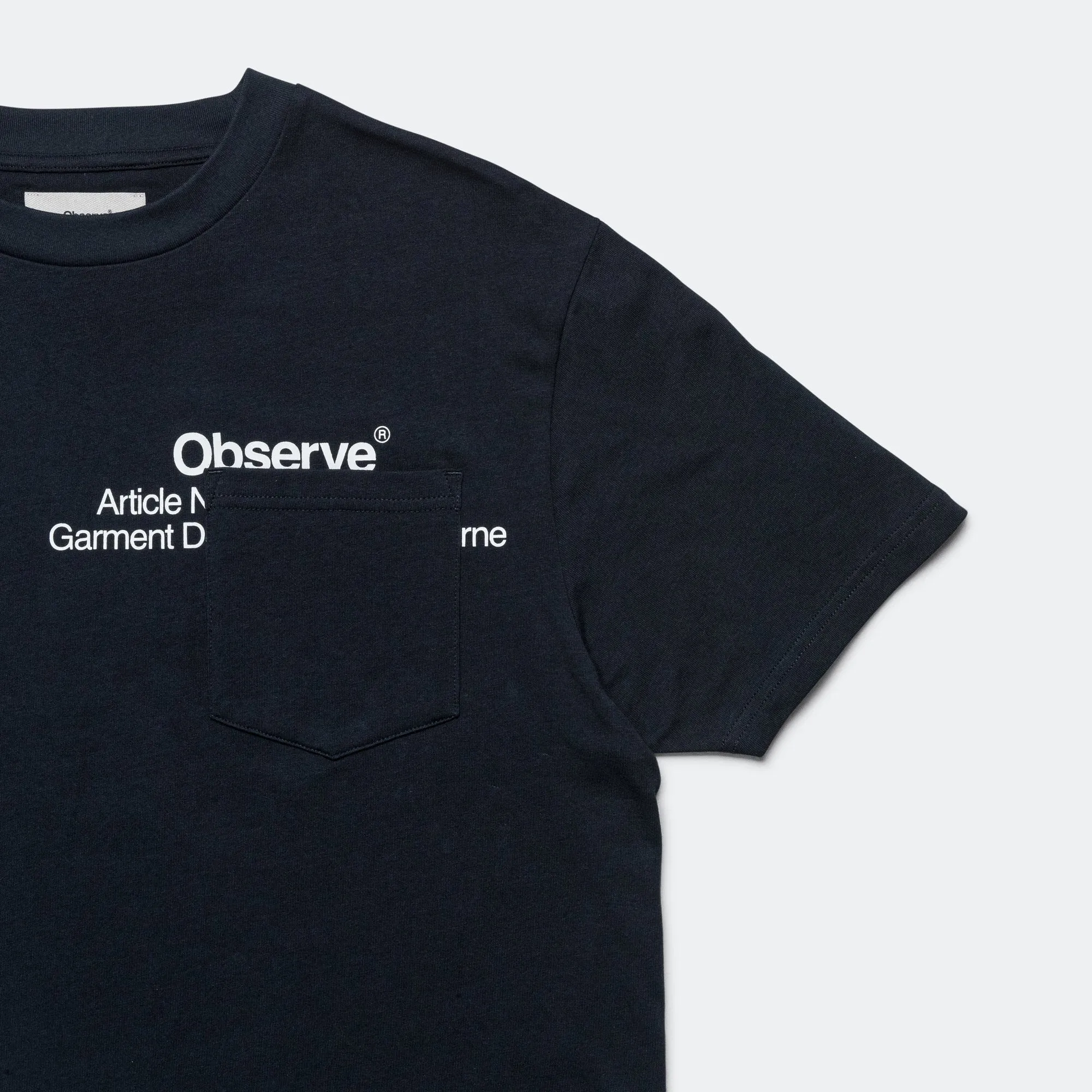 Article Stamp Pocket T-Shirt - Navy