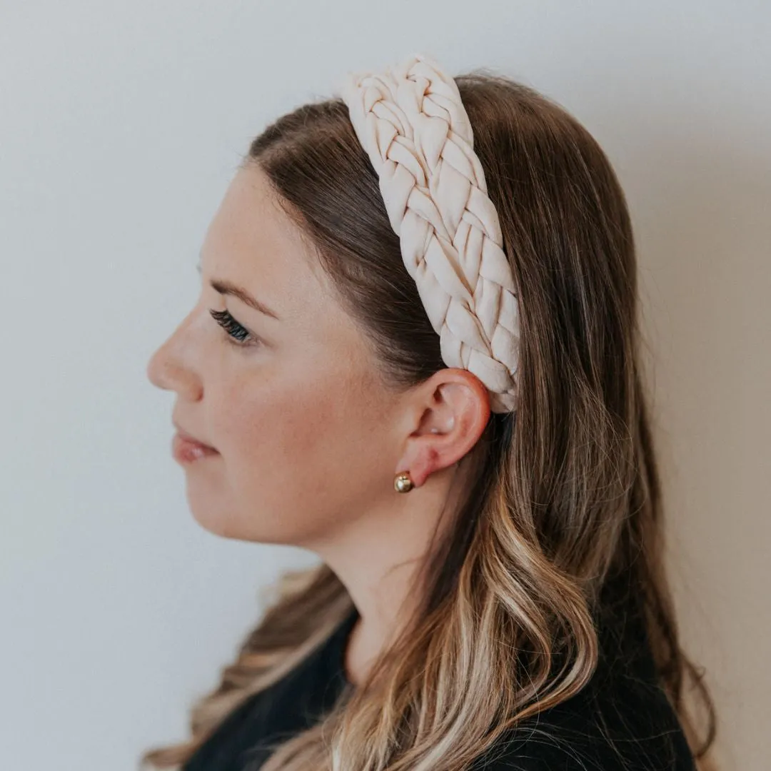 Blushing Braid Headband - Pink