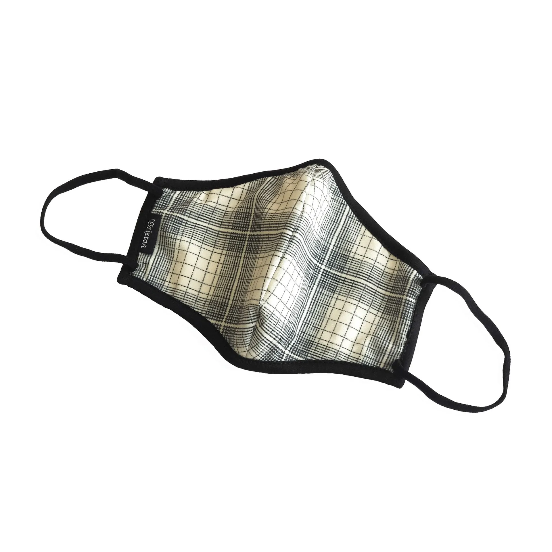 Brixton Antimicrobial Face Mask - White Plaid