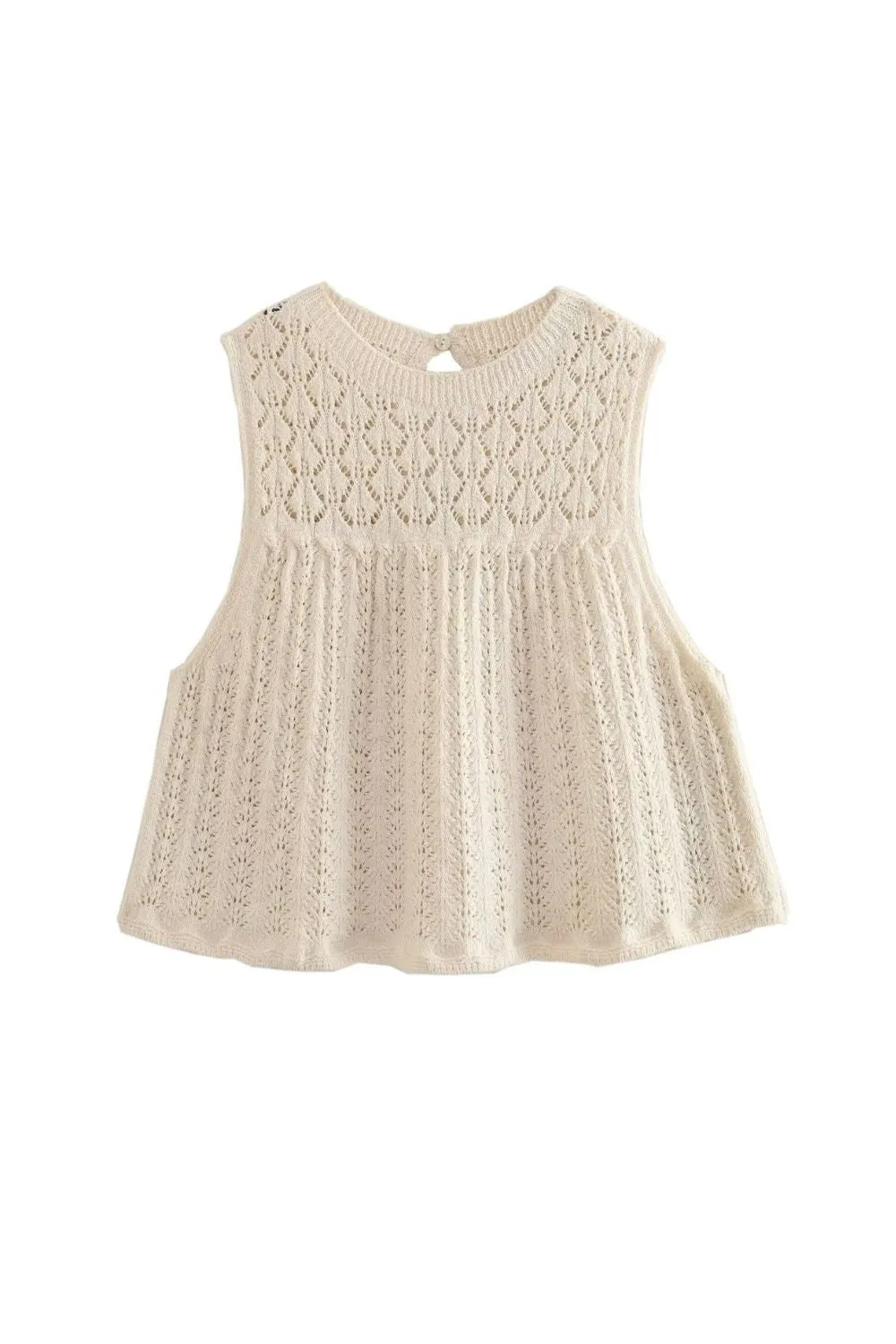 'Brooklyn' Jacquard Mesh Knit Top & Mini Skirt Set（Sold Seperately)