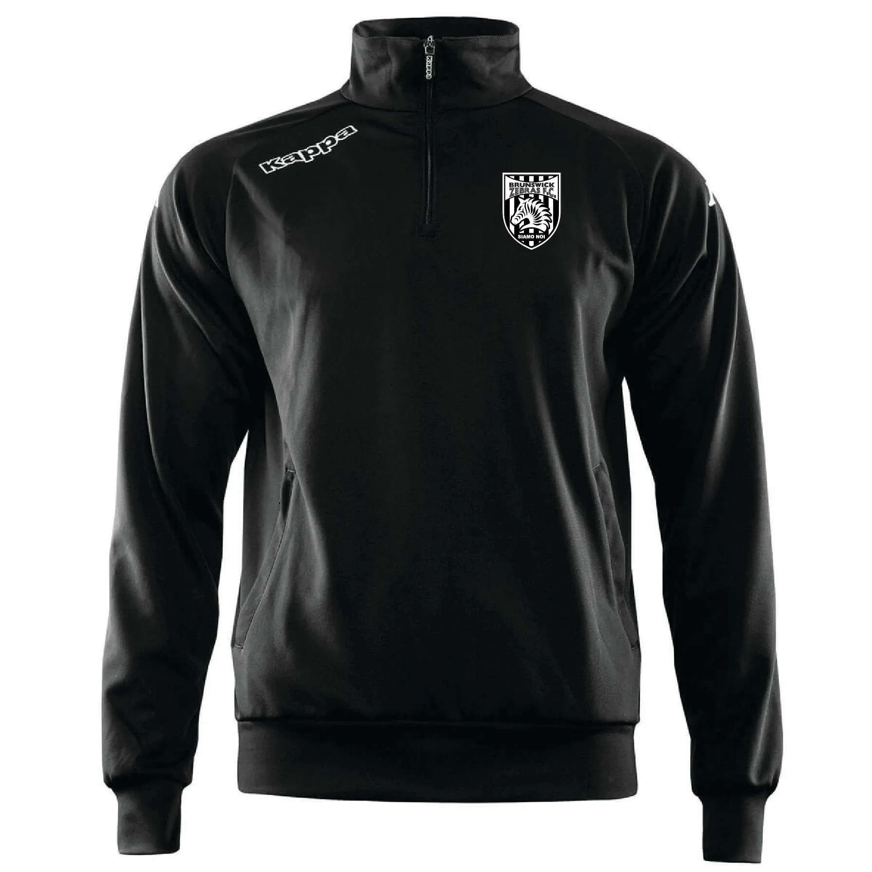 Brunswick Zebras - Track Jacket 1/4 Zip - Black