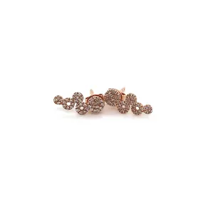 Bubble Mini Studs With Diamonds