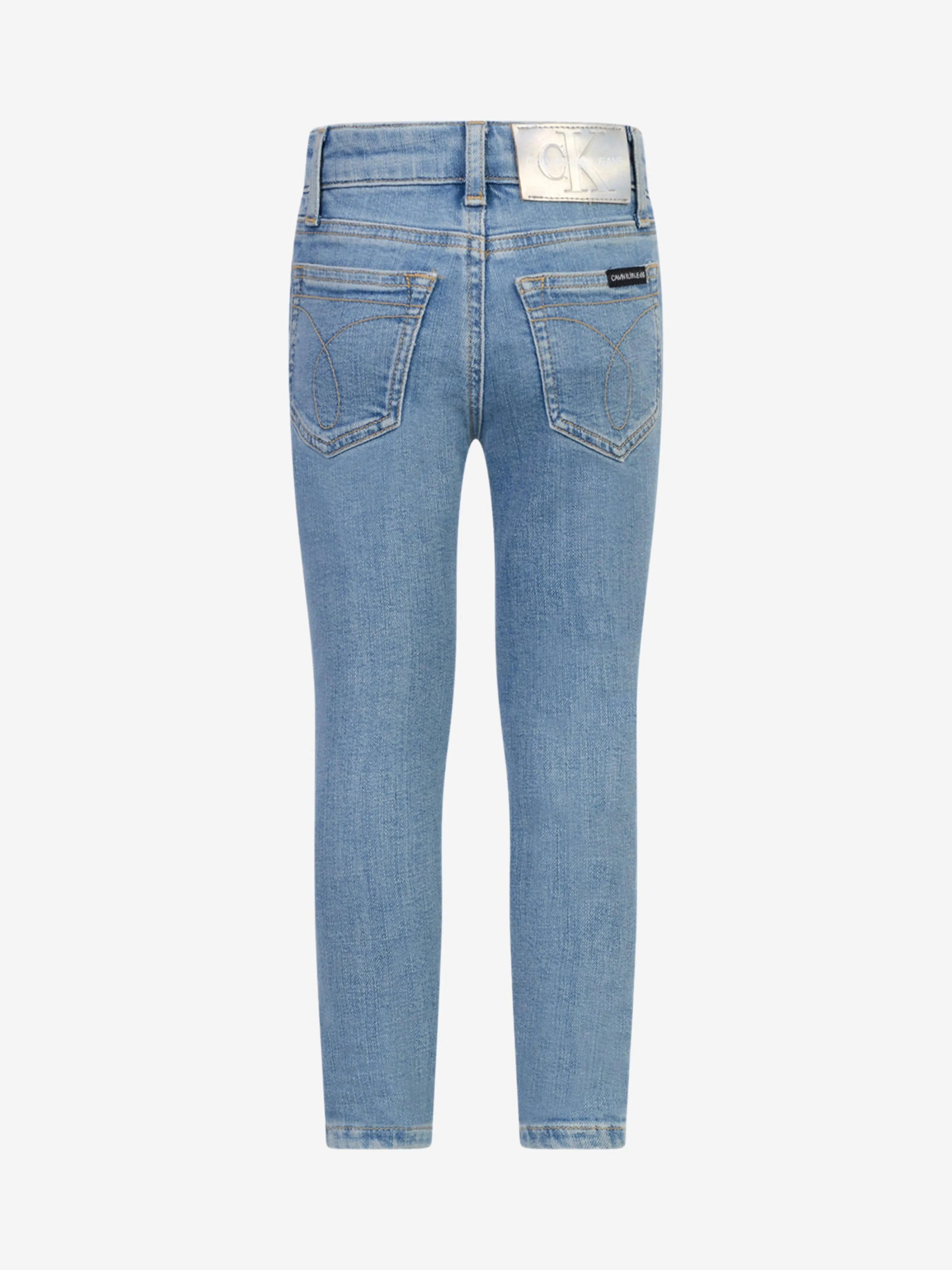 Calvin Klein Girls Jeans - Logo Trim Skinny Jeans