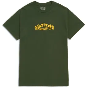 CCS Kickflip Logo T-Shirt - Forest/Yellow