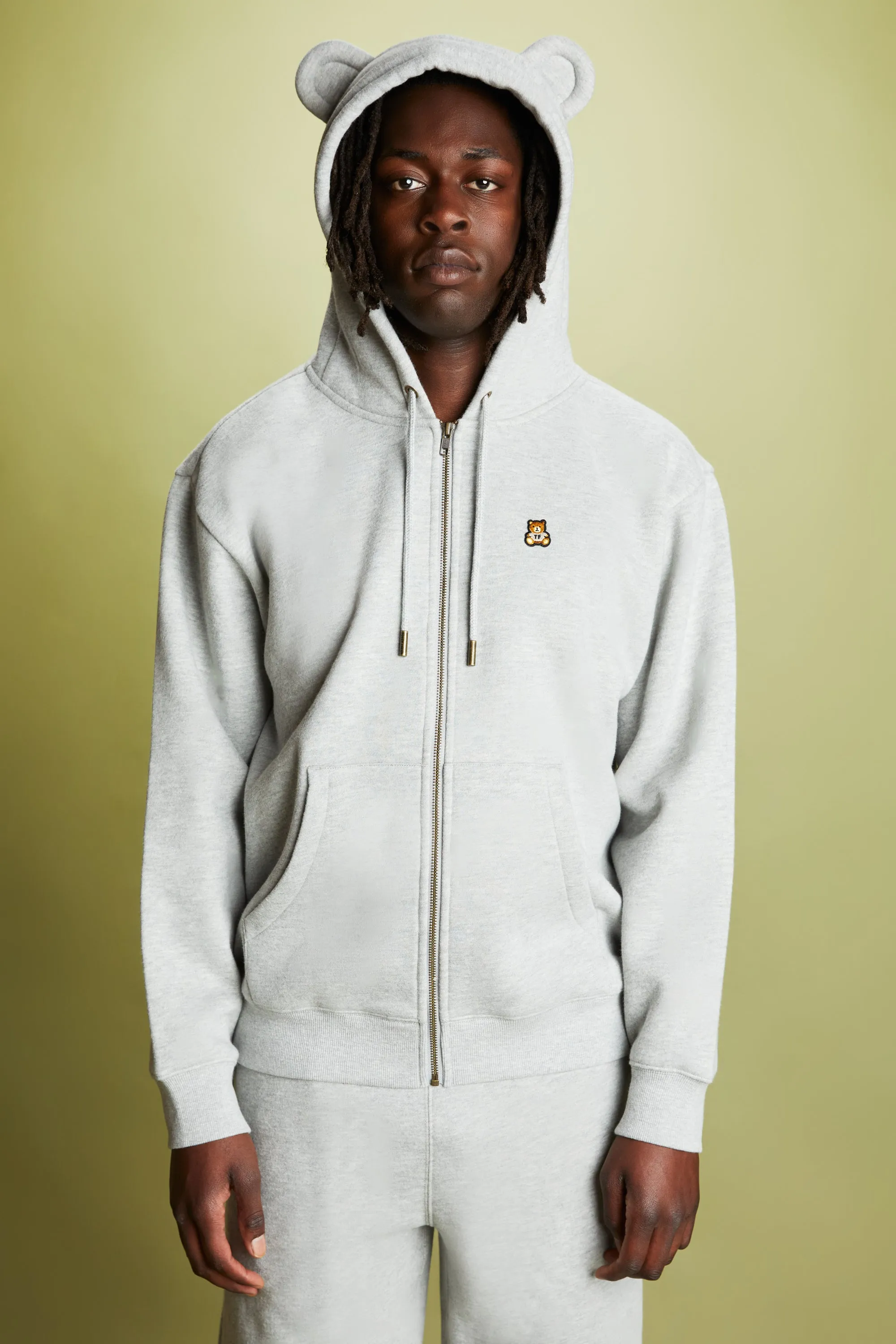 Classic Bear Ear Zip Hoodie