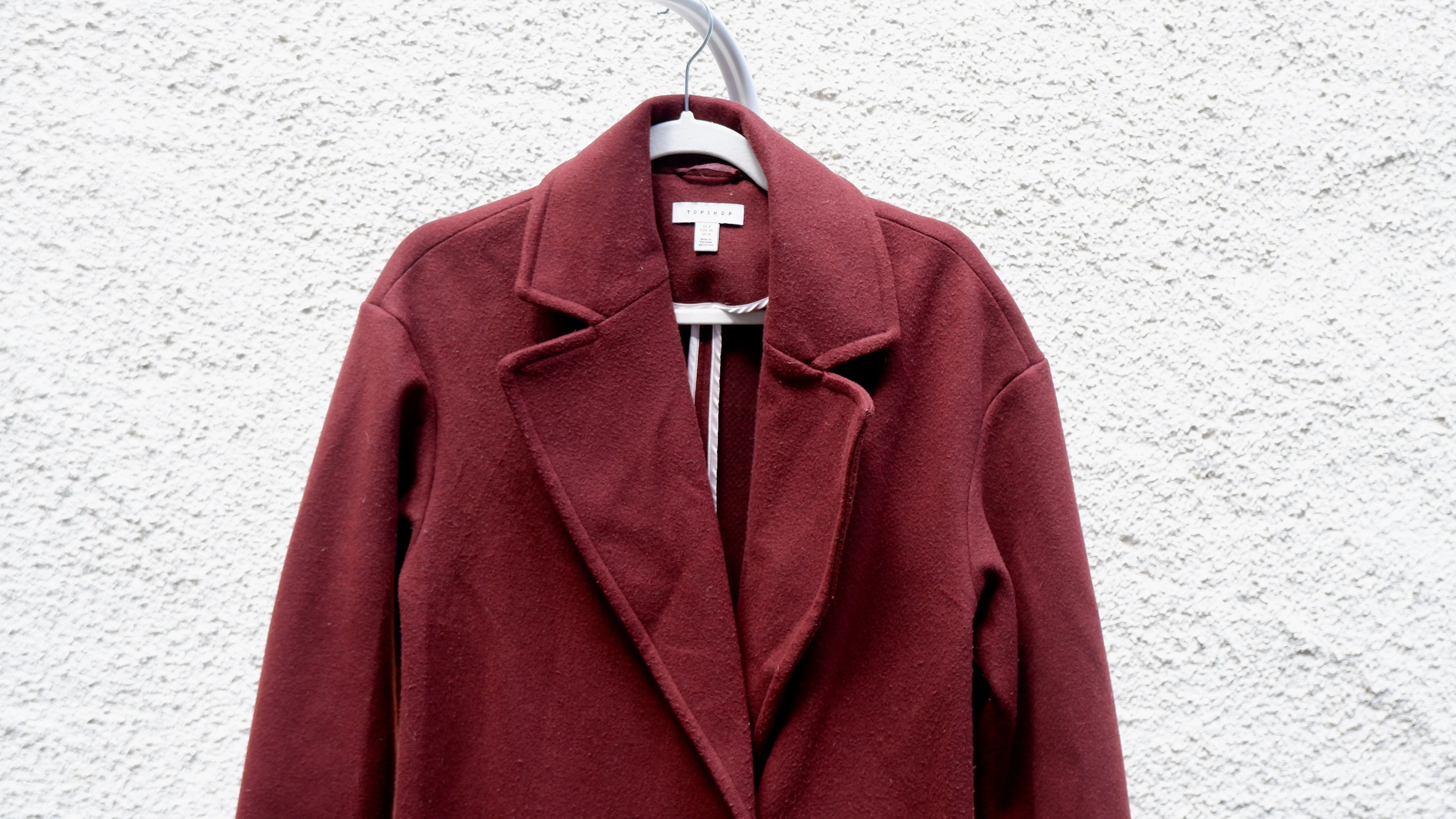 Classic Burgundy Overcoat - 4