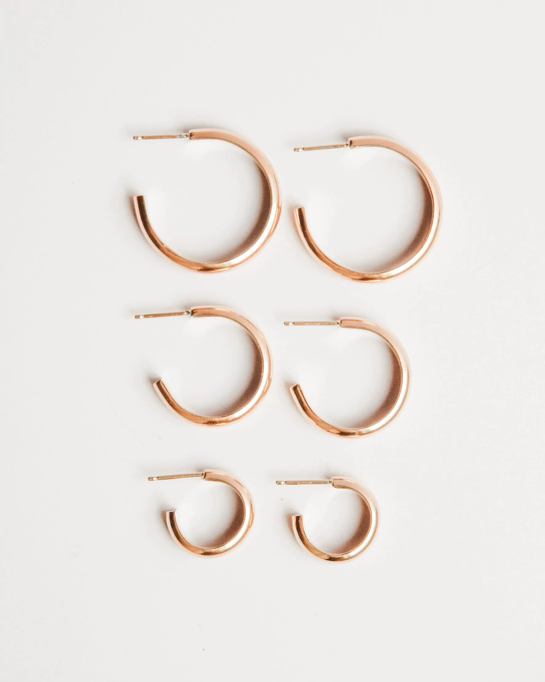 Classic Hoop Earrings - Hypoallergenic, Waterproof, Minimal