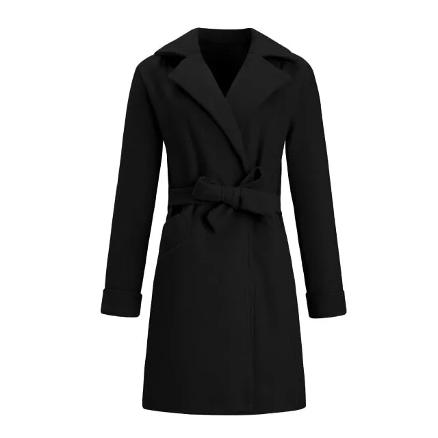 Classic Wool Coat with Belt