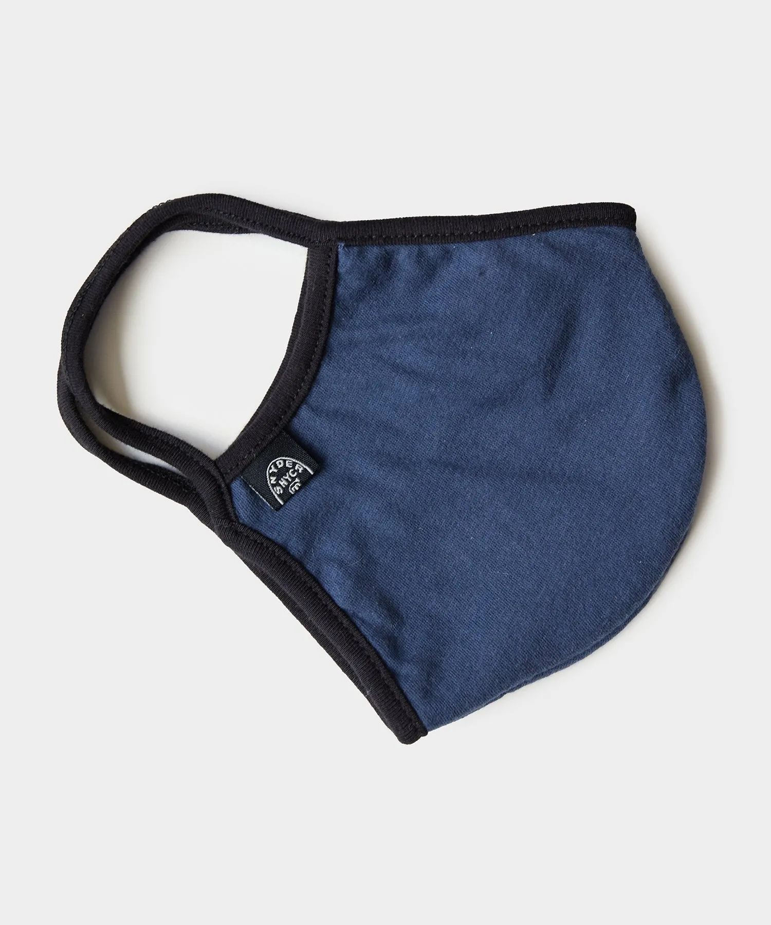 Cotton Jersey Face Mask in Navy