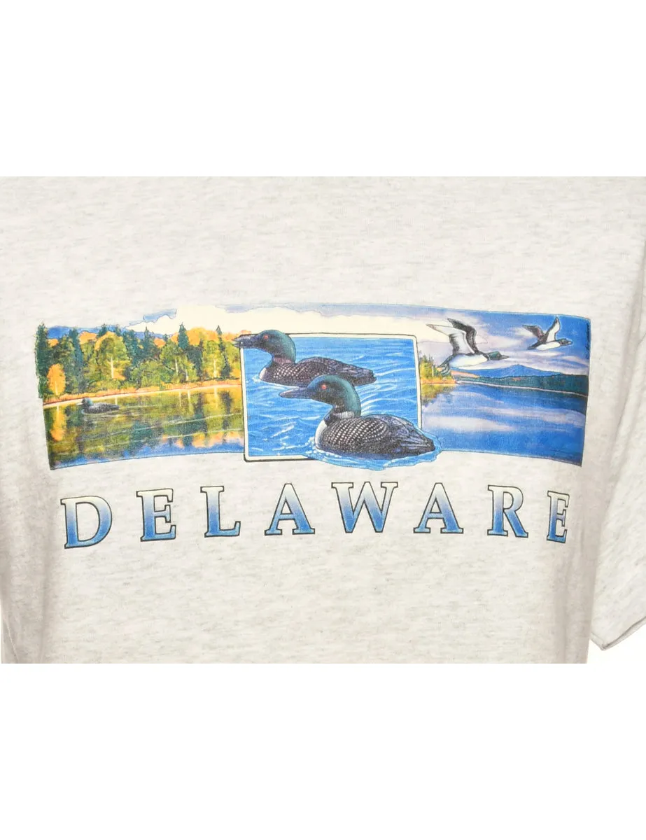 Delaware Printed T-shirt - XL