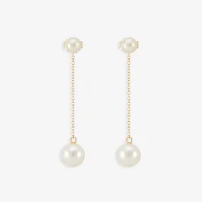 E8102P | Double Swinging Pearl Earrings