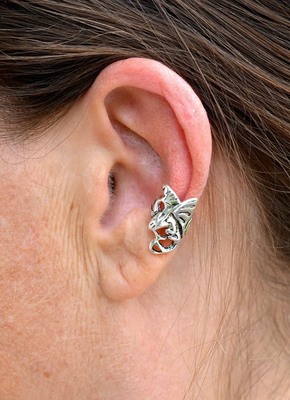 Ear Cuff Dragon - SIlver