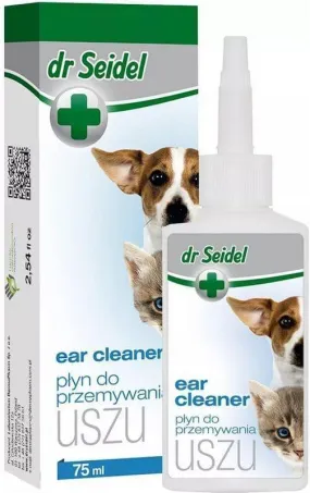 Ear wash for dogs, ear wash cats, Dr Seidel