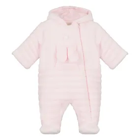 Emile et Rose - Pale pink, deep pile pram suit, Alison