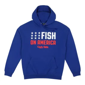 Fish on America Pullover Hoodie