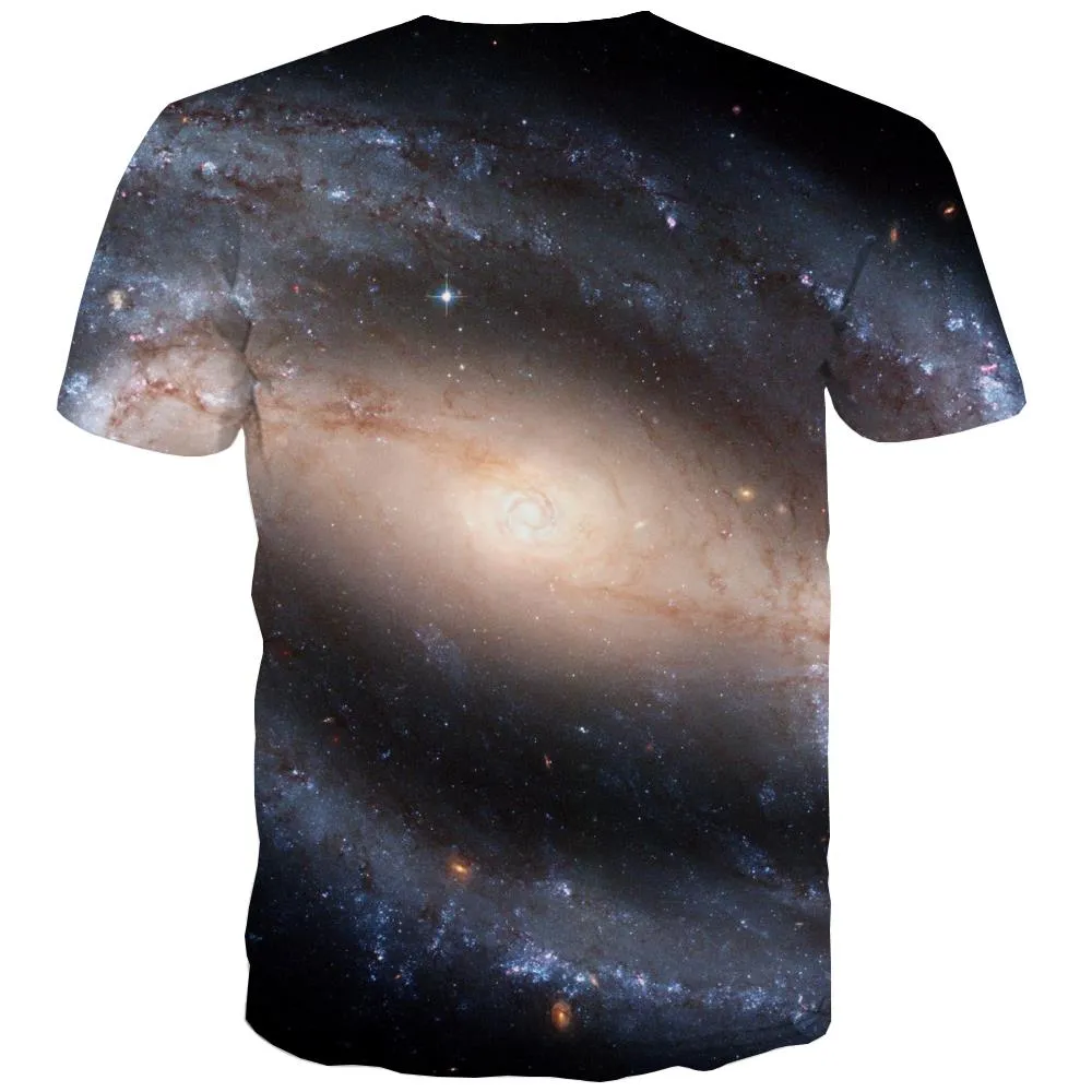 Galaxy T shirts Men Planet Tshirts Cool Starry Sky Tshirts Novelty Colorful T-shirts 3d Harajuku Shirt Print