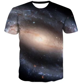 Galaxy T shirts Men Planet Tshirts Cool Starry Sky Tshirts Novelty Colorful T-shirts 3d Harajuku Shirt Print