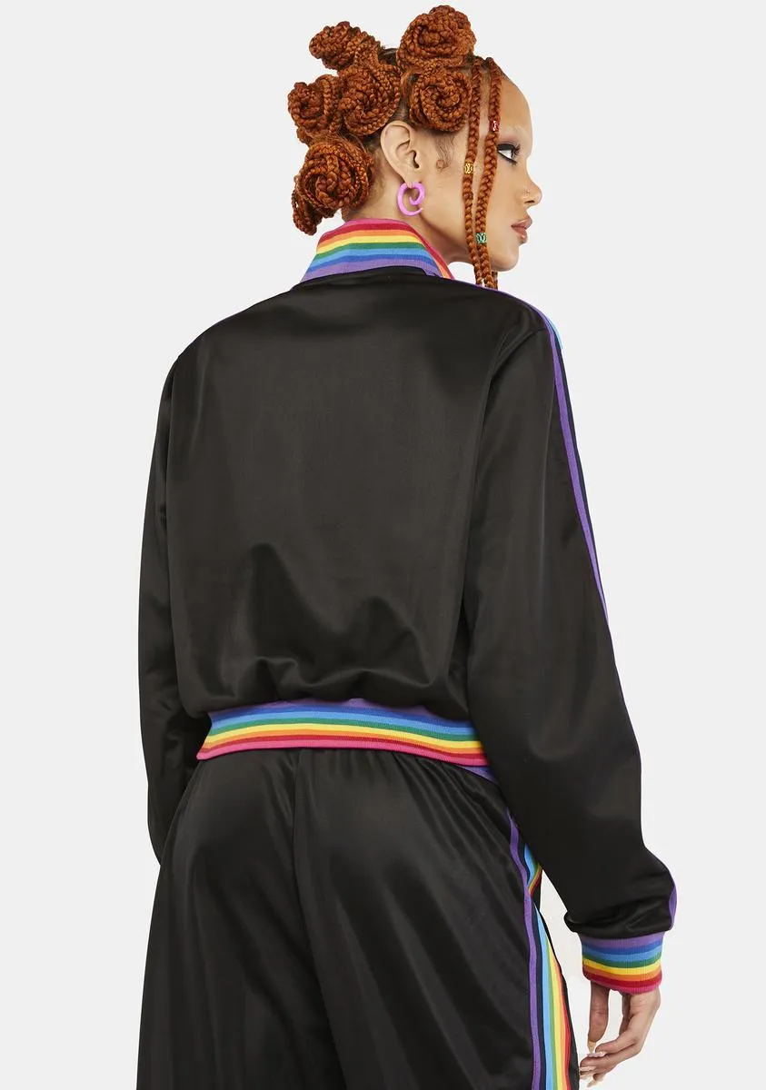 Get Funky Striped Track Jacket