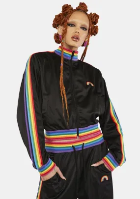 Get Funky Striped Track Jacket