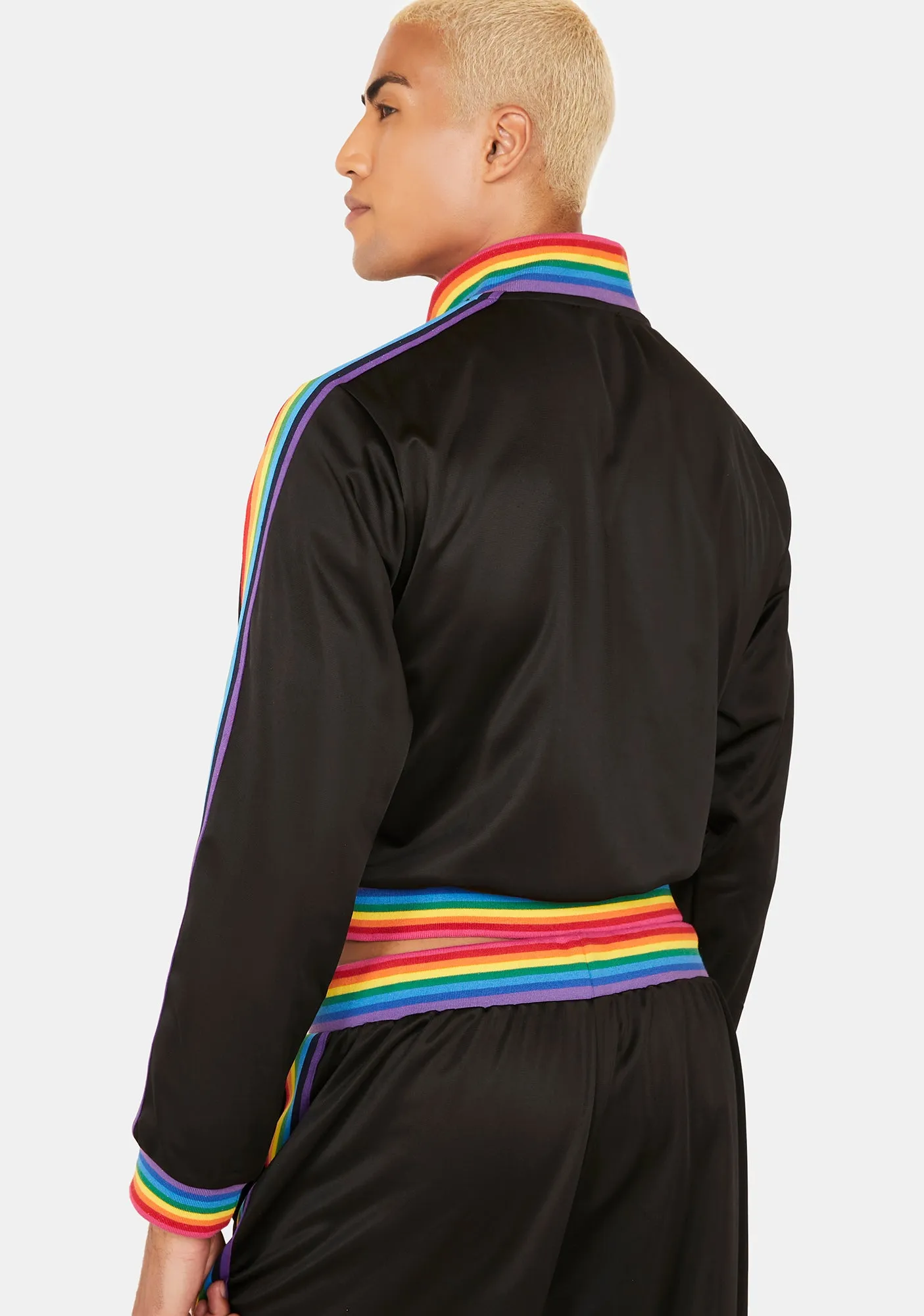 Get Funky Striped Track Jacket