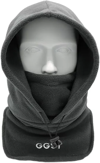 GG ST Balaclava Windproof Ski Mask Winter Thermal Fleece Hood Heavyweight Neck Warmer Snood Outdoor Sports Face Covers Hat for Men & Women