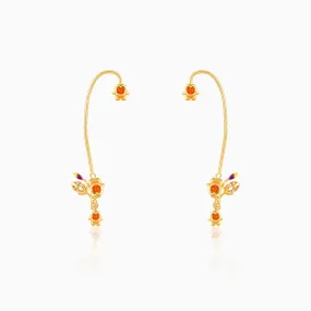 Golden Classic Bell Mallow Convertible Earrings