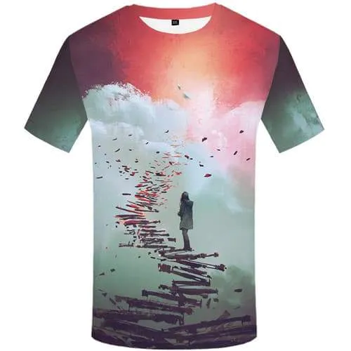 Graffiti T-shirt Men Art T-shirts 3d Abstract Tshirts Casual Painting Tshirt Printed Harajuku Shirt Print Short Sleeve T shirts