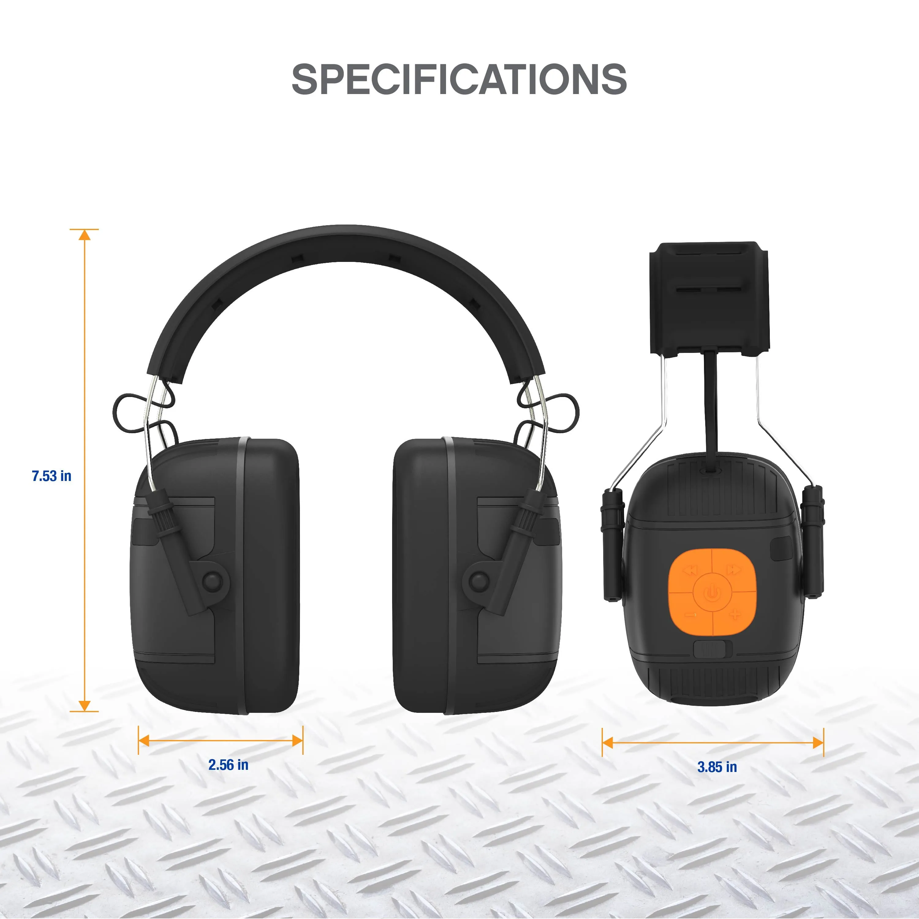 HEARING PROTECTION EAR MUFFS Osha-Compliant Bluetooth Headphones Sound Guards