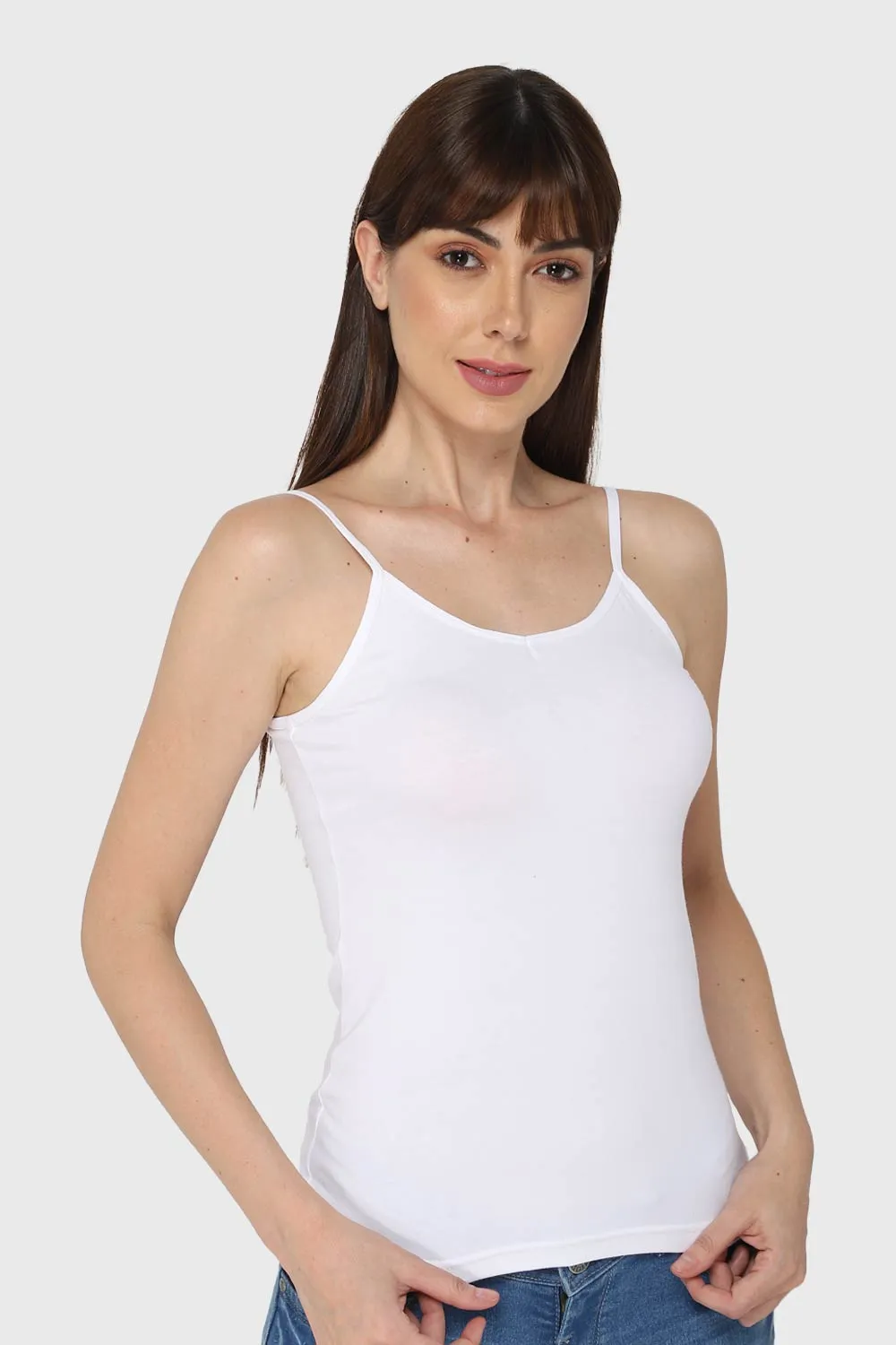 Intimacy Full Coverage Cotton Slip Camisole – CL04 | Non-Padded, Non-Wired & Seamless