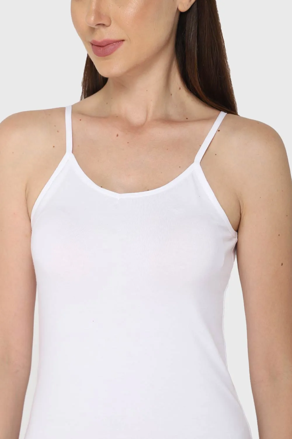 Intimacy Full Coverage Cotton Slip Camisole – CL04 | Non-Padded, Non-Wired & Seamless