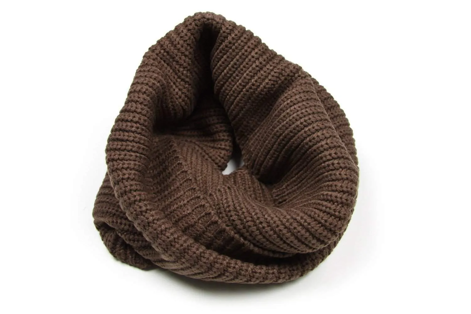 Knit Cowl / Dark Brown / Unisex