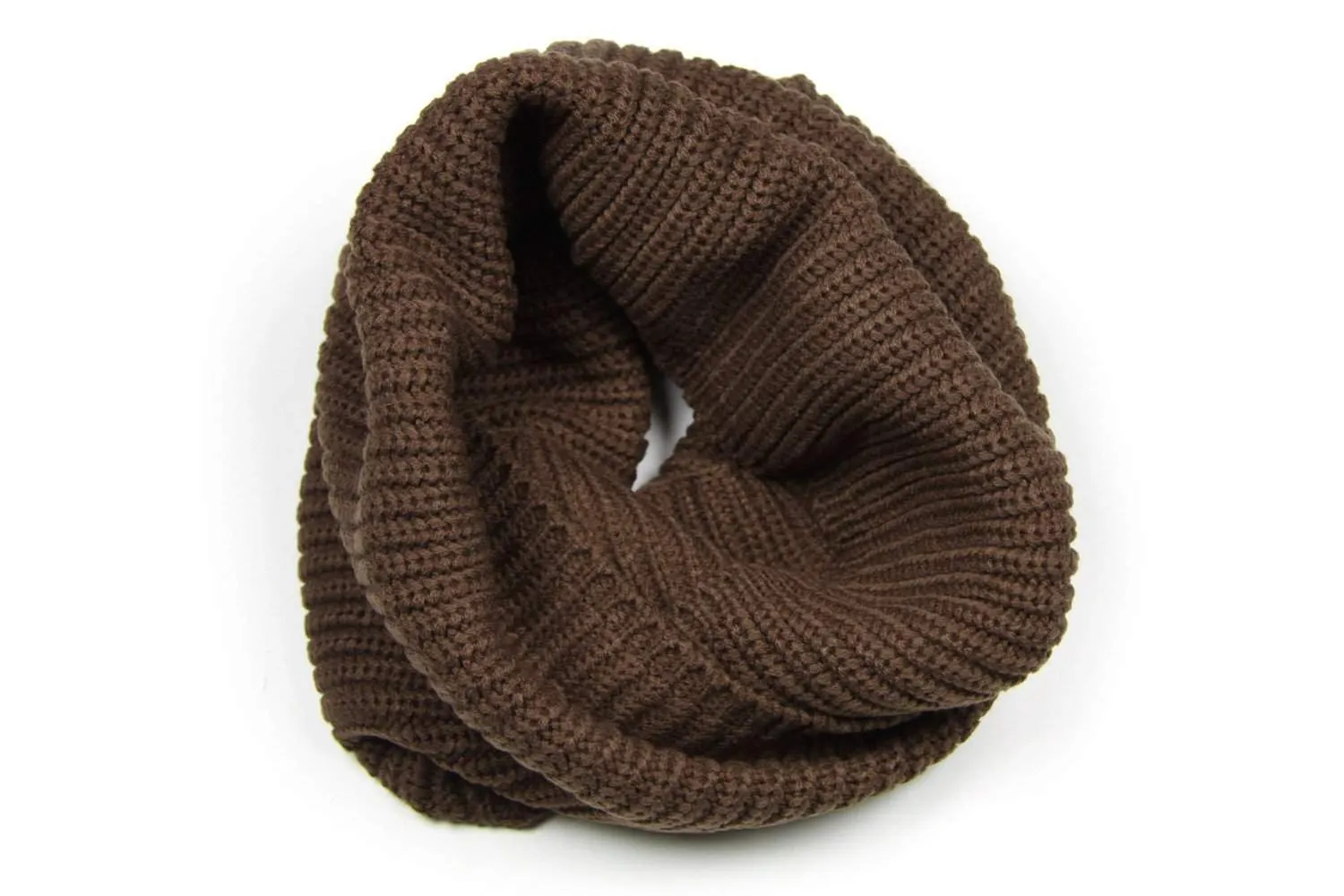 Knit Cowl / Dark Brown / Unisex