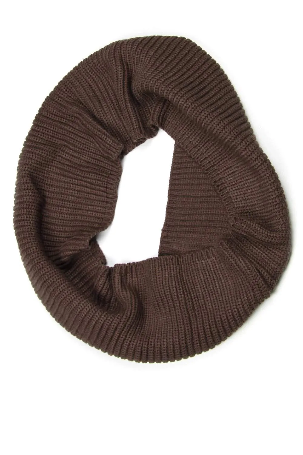 Knit Cowl / Dark Brown / Unisex